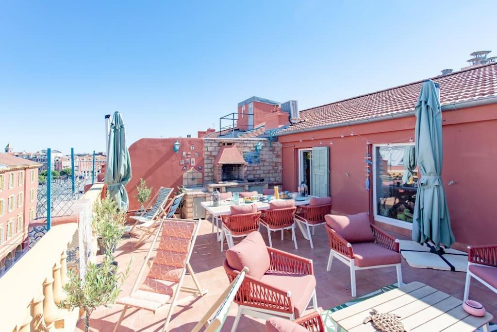 #48 Suite Jean Top Floor Terrace 5Min Walk Sea Ac Nice Exteriér fotografie