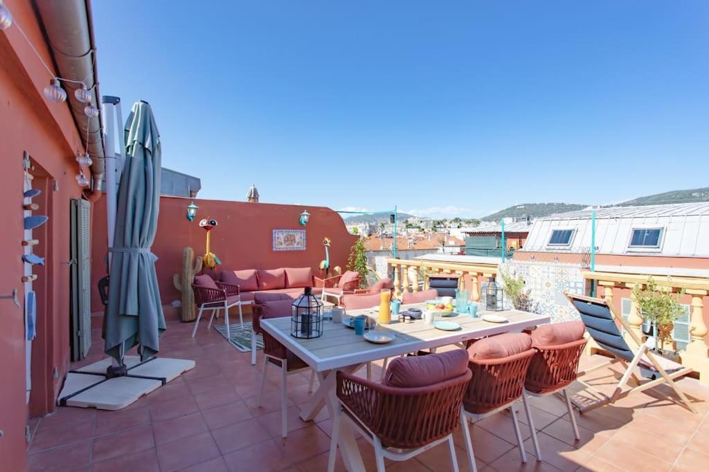 #48 Suite Jean Top Floor Terrace 5Min Walk Sea Ac Nice Exteriér fotografie