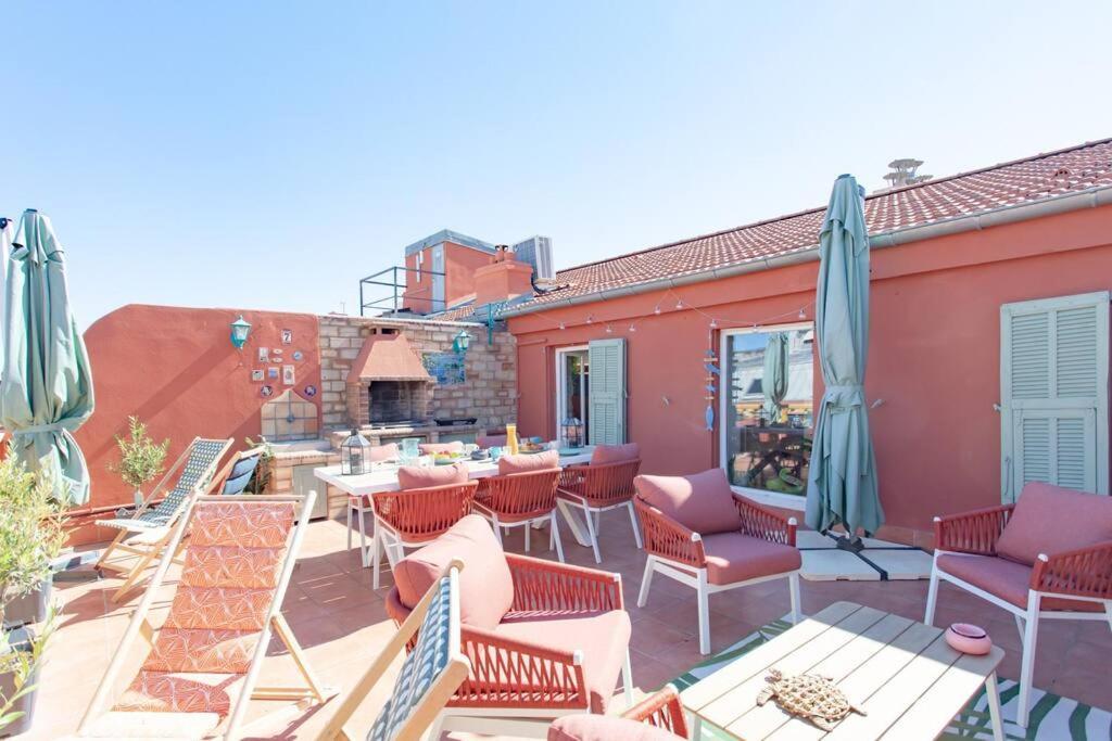 #48 Suite Jean Top Floor Terrace 5Min Walk Sea Ac Nice Exteriér fotografie